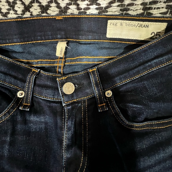 Dark Washed Rag & Bone Jeans - Picture 4 of 8